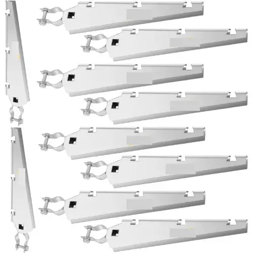 Heavy Duty 45° Barbed Wire Arms For 1-3/8" Chain Link Fence Top Rails Hot Dip (Pack Of 10) 1
