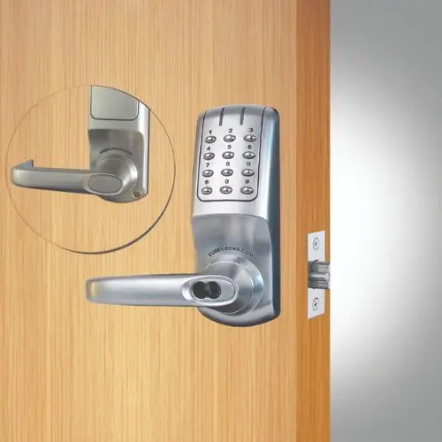 Heavy Duty Back-To-Back Tubular Latch Electronic Door (Sfic, Keys Not Included) 1
