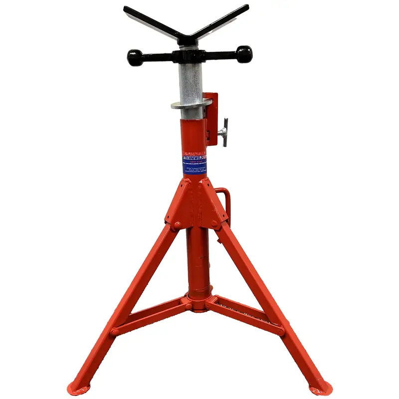Heavy-Duty Folding Pipe Stand 3000 Lb Capacity With Carry Handle And Double Key Lock Red Gs781300 1