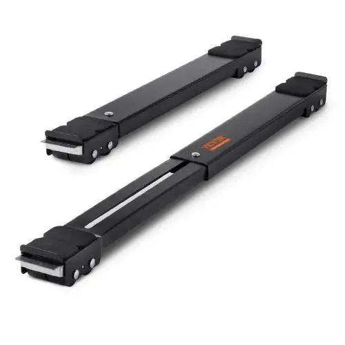 Heavy Duty Furniture Appliances Roller 660 Lbs Total Load Extendable Appliance Rollers Mobile Washing Machine Base Fridge Stand Dolly Movers For Refrigerators Black 1