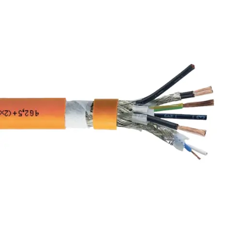 Helukabel 708546 Topserv Hybrid Pur 4G4 + (2X1) + (2X22 Awg) Drag Chain Cable Orange Ul/Csa 1