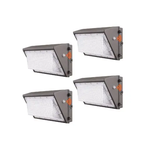 High Brightness Outdoor 4 Pack 100W Led Wall Pack Security Lights With Dusk-To-Dawn Sensor 1