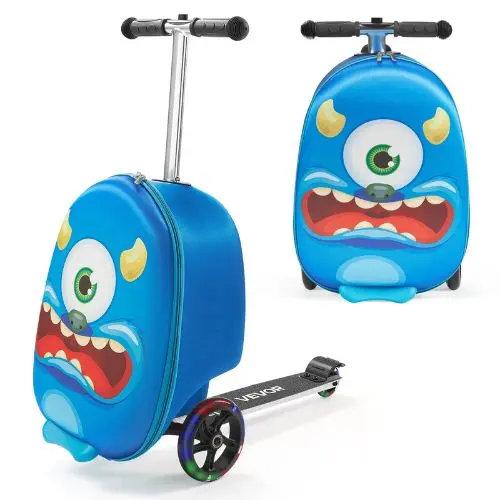 Kids Ride-On Scooter Luggage 20" With Flash Wheels For Kids 1