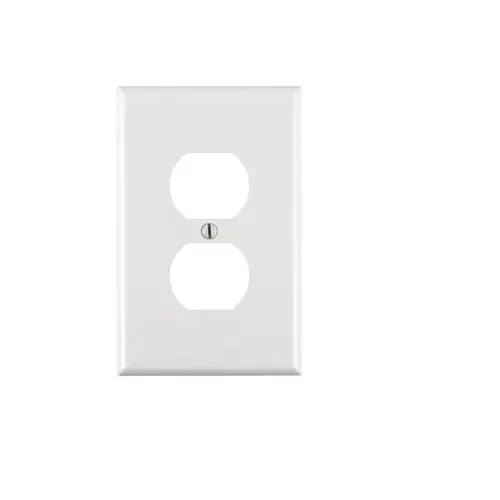 Leviton 1 Gang Duplex Outlet Wallplate Midway Size White Pj8-W 1