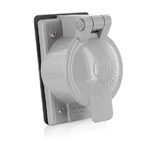 Leviton 1-Gang Receptacle Cover Plate 7770 1