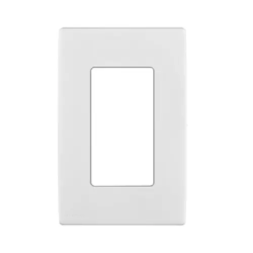 Leviton 1-Gang Screwless Snap On Wallplate White Rewp1-Ww 1