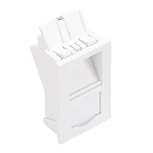 Leviton 1 Port 25Mm X 38Mm Angled Wallplate Insert White Li137-Aw1 1