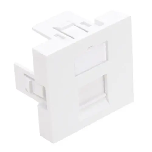 Leviton 1 Port 45Mm X 45Mm French Style Wallplate Insert White Li145-2W1 1