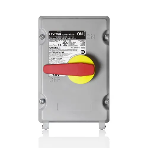 Leviton 100A 600V Powerswitch Safety Disconnect Switch Lds10-Ax 1