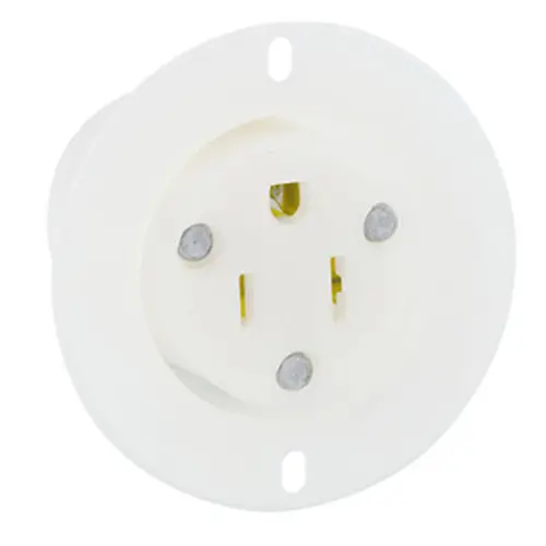 Leviton 15 Amp 125 Volt Nema 5-15R 2P 3W Flanged Outlet Receptacle 5279-C 1