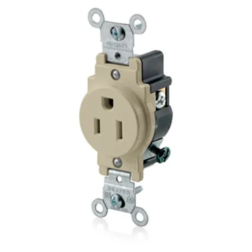 Leviton 15 Amp 125 Volt Single Receptacle Outlet 5015-I 1