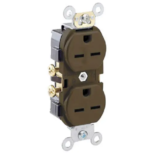 Leviton 15 Amp Nema 6-15R Duplex Receptacle Outlet 5028 1