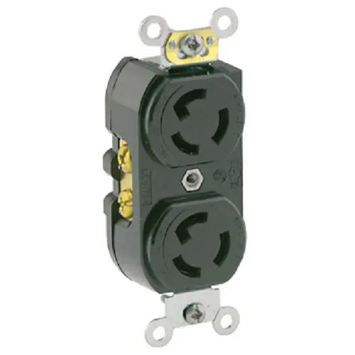 Leviton 15 Amp Nema L7-15R Duplex Locking Device 4750 1