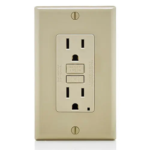 Leviton 15A 125V Smartlockpro Gfci Receptacle Ivory Gfnt1-I 1