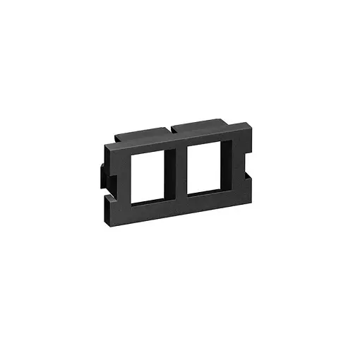 Leviton 2 Port Mos Quickport Adapter 1 Unit High Black 41291-2Qe 1