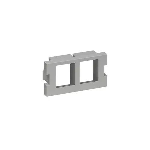 Leviton 2 Port Mos Quickport Adapter 1 Unit High Gray 41291-2Qg 1
