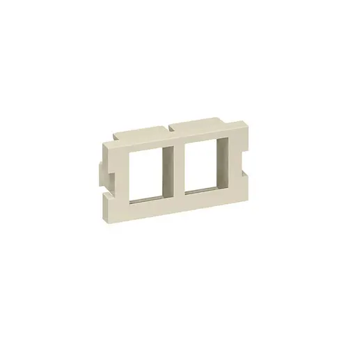 Leviton 2 Port Mos Quickport Adapter 1 Unit High Ivory 41291-2Qi 1