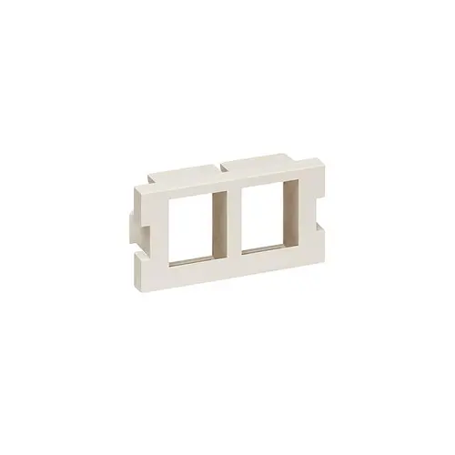 Leviton 2 Port Mos Quickport Adapter 1 Unit High Light Almond 41291-2Qt 1