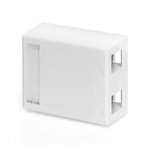 Leviton 2-Port Surface-Mount Box For Shielded Connectors 4S089-2Wp 1