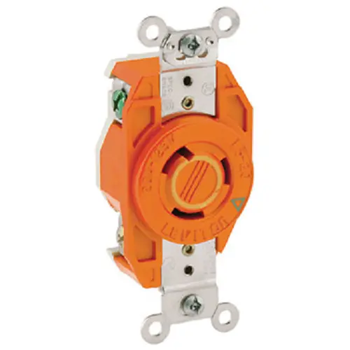 Leviton 20 Amp Flush Mount Locking Receptacle 2310-Ig 1