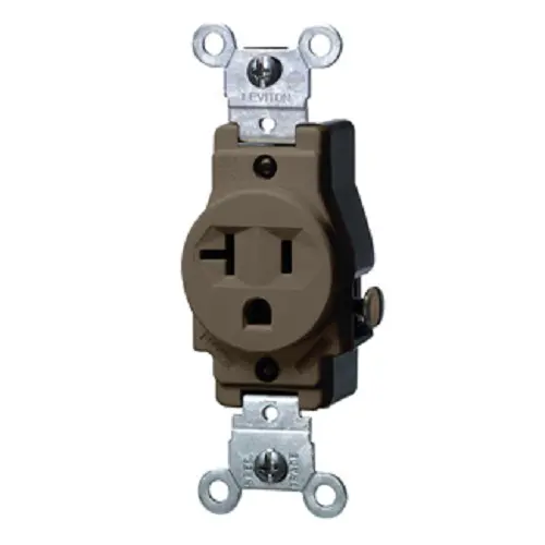 Leviton 20 Amp Nema 5-20R Single Outlet 5801 1