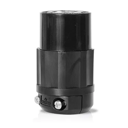 Leviton 20 Amp Nema L15-20R Black Locking Connector 2423 1