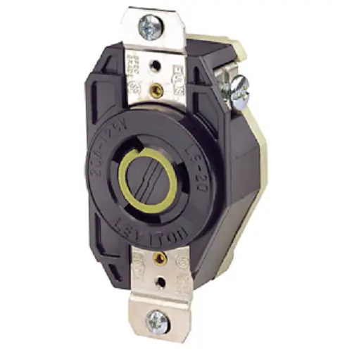 Leviton 20 Amp Nema L5-20R Flush Mount Locking Receptacle 2310 1