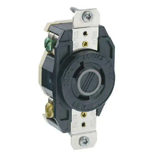 Leviton 20 Amp Nema L7-20R Flush Mount Locking Receptacle 2330 1