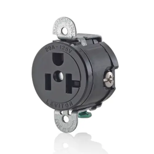 Leviton 20 Amp Single Receptacle/Outlet 5558-Ss 1