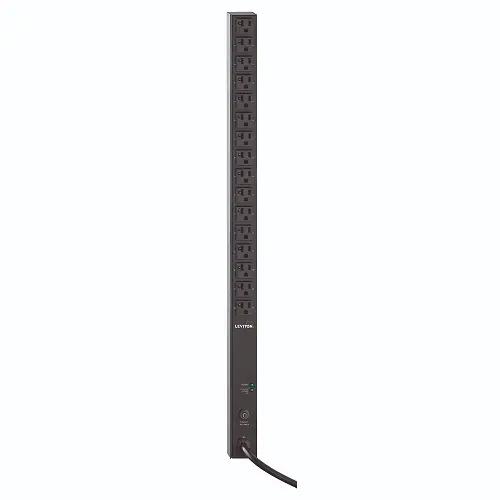 Leviton 20A 120V Unmetered Vertical Power Distribution Unit 16 Receptacle P1041-10S 1