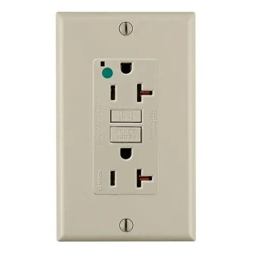 Leviton 20A 125V Smartlockpro Gfci Receptacle Ivory Gfnt2-Hgi 1