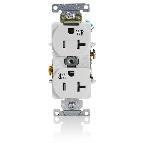 Leviton 20A 125V Tamper And Weather Resistant White Twr20-W 1