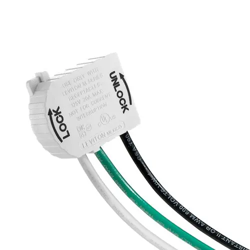 Leviton 20A 125V Wiring Module For Lok Receptacles Mstwl-A 1
