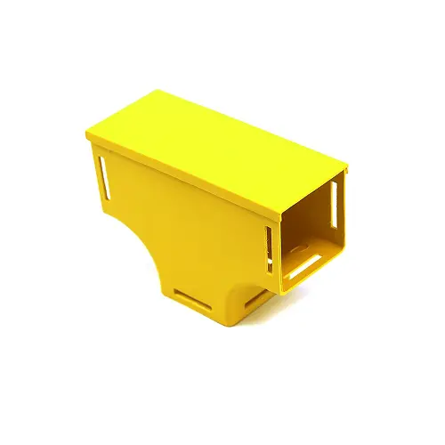 Leviton 2X2 Vertical Tee With Cover Yellow S2vte-Tec 1