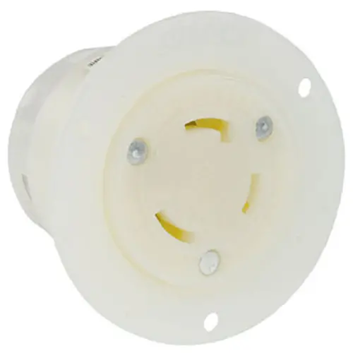 Leviton 30 Amp Flanged Outlet Locking Receptacle 2626F 1