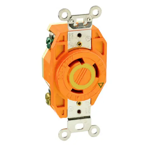 Leviton 30 Amp Flush Mount Locking Receptacle 2610-Ig 1