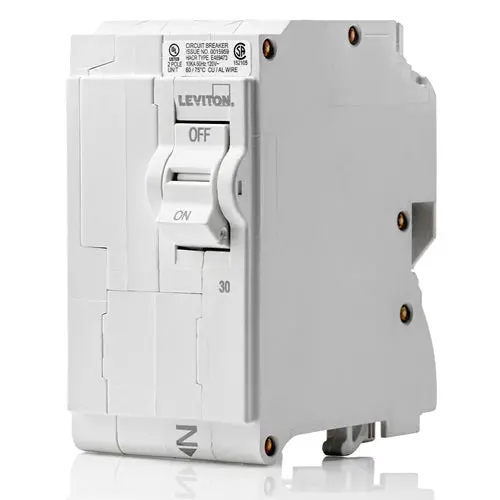 Leviton 30A 120/240V Standard Hydraulic Magnetic Branch Circuit Breaker Lb230 1