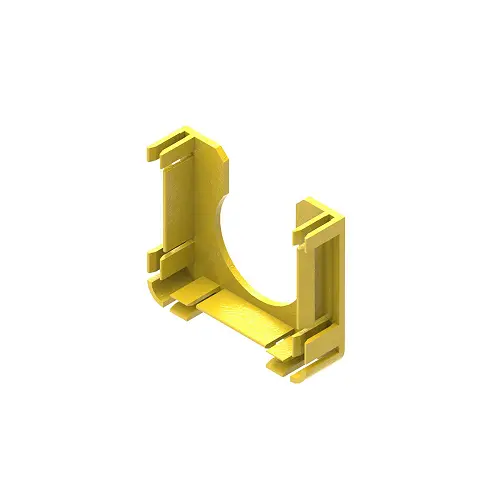 Leviton 38 Mm Dia 2X2 Fiber Raceway End Cap Yellow S2end-38H 1