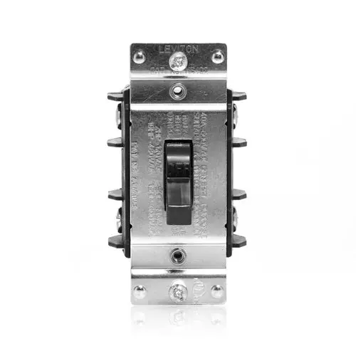 Leviton 40A 600V Manual Motor Controller Black Ms402-Ds 1