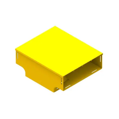 Leviton 4X12 Vertical Tee With Cover Yellow Swvte-Tec 1
