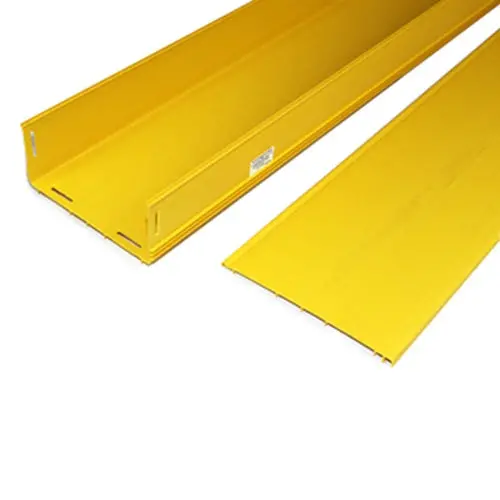 Leviton 4X8 Solid Duct With Hinged Cover Yellow S8dct-Dhc 1