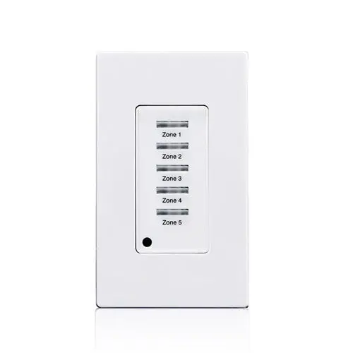 Leviton 5 Button Low Voltage Light Switch Push Button White Lvs-5W 1