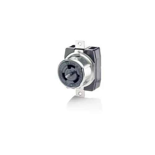 Leviton 50A 480V Locking Flush Mount Receptacle Black Cs8469 1