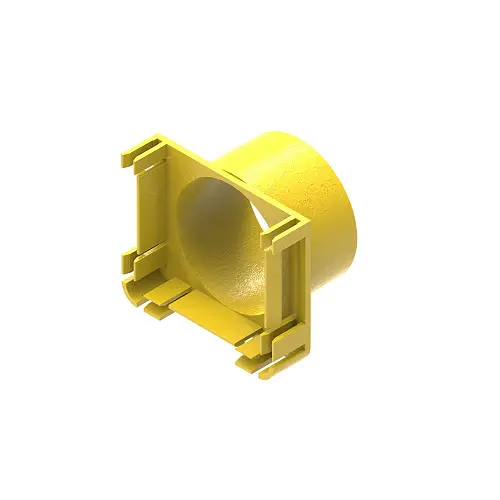 Leviton 50Mm Dia 2X2 Fiber Raceway End Cap Yellow S2end-Out 1
