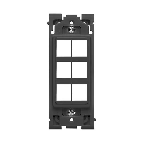 Leviton 6-Port Insert Black Re640-Ob6 1