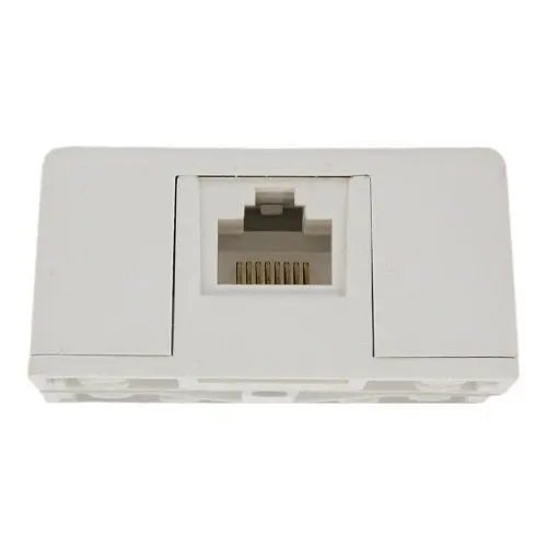 Leviton 8P8c Telephone Surface Mount Jack White 40278-W 1