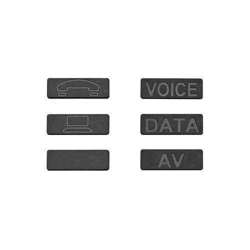 Leviton Atlas-X1 Bulk Icons Black Icons-Ice (Pack Of 72) 1
