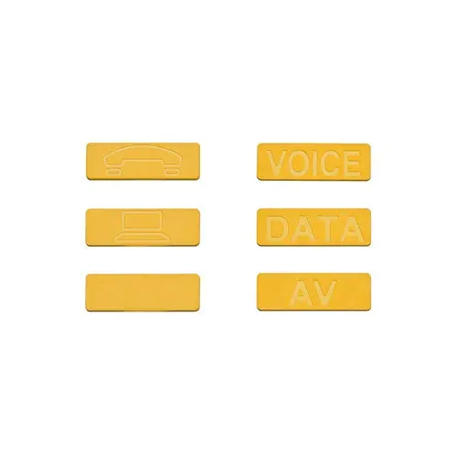 Leviton Atlas-X1 Bulk Icons Yellow Icons-Icy (Pack Of 72) 1