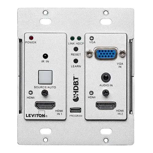 Leviton Autoswitching Hdbaset Extender Wallplate 41920-Hrc 1