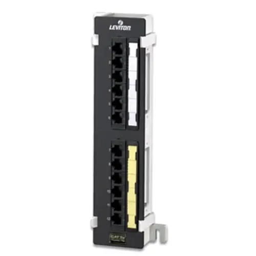 Leviton Cat 5E Flat Universal 12-Port Patch Block 5G596-U89 1